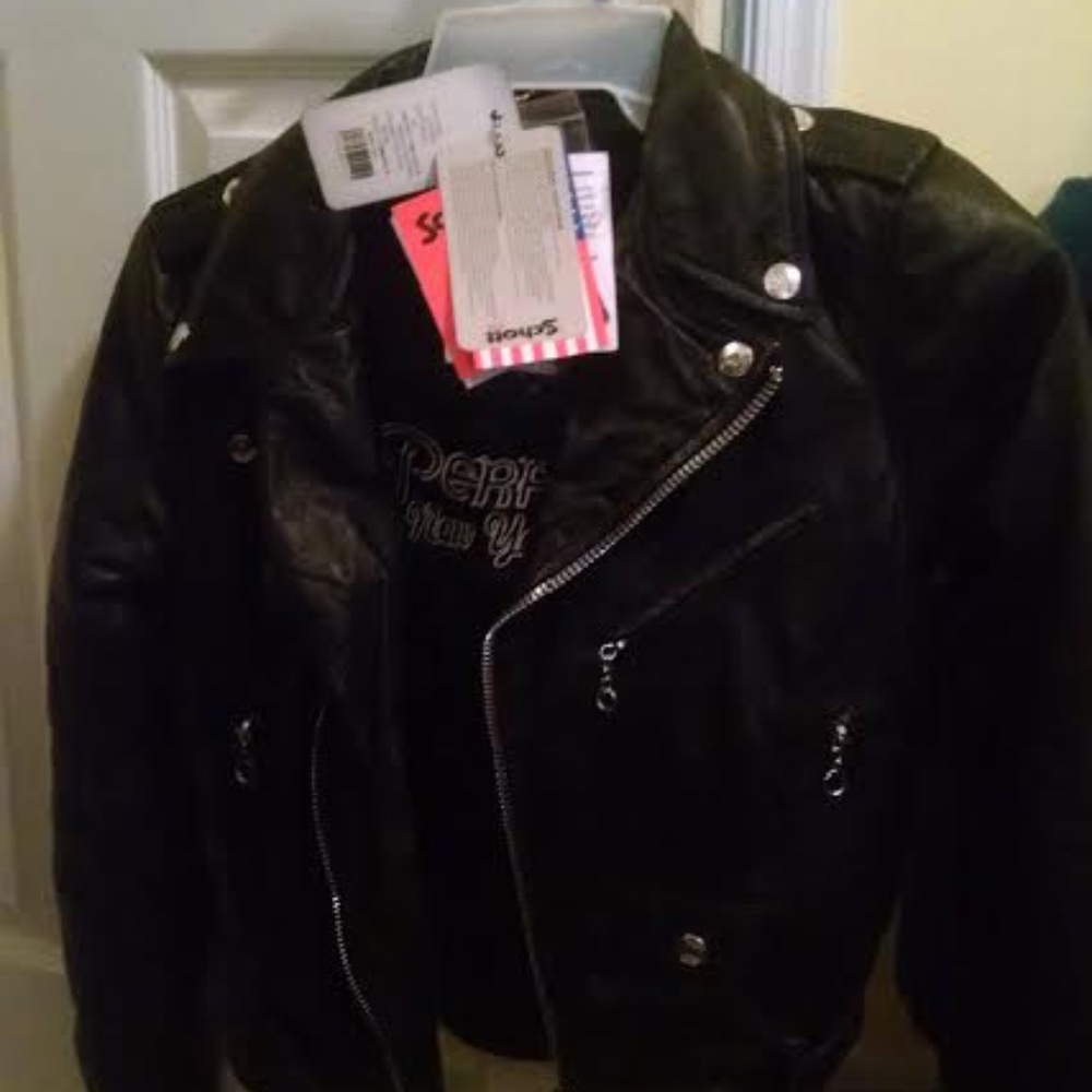 Schott NY Womens Perfecto Leather Jacket XS